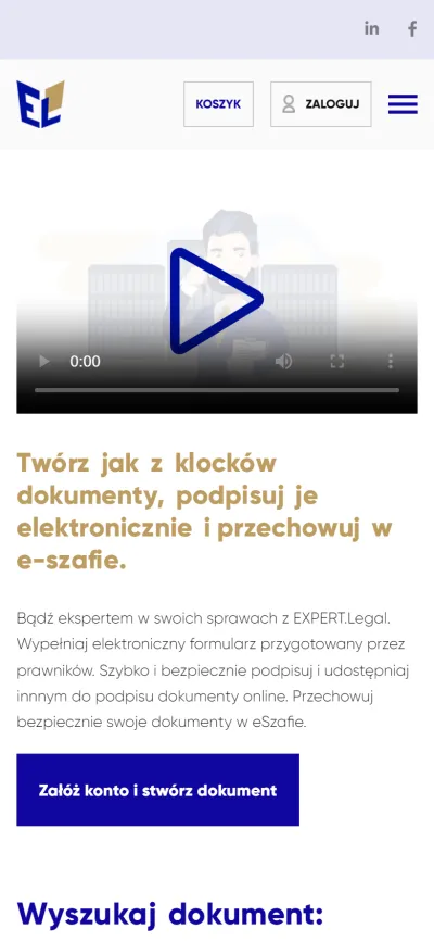 Wersja mobilna strony EXPERT.Legal