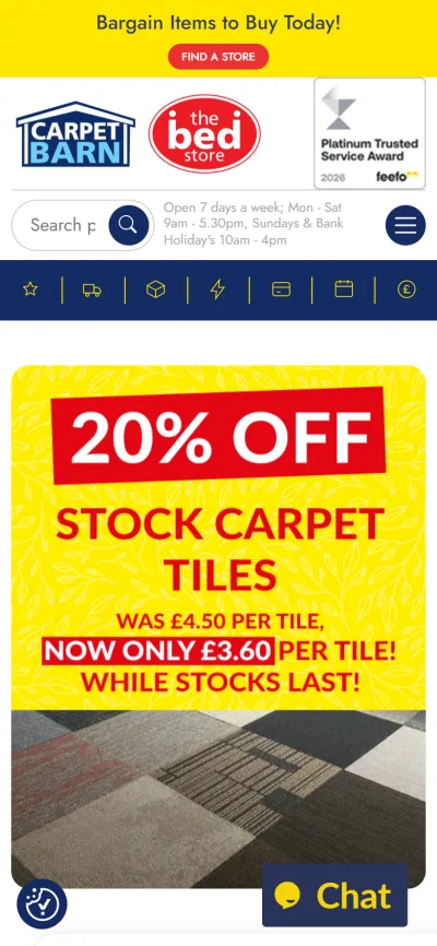 Wersja mobilna strony Carpets & Beds