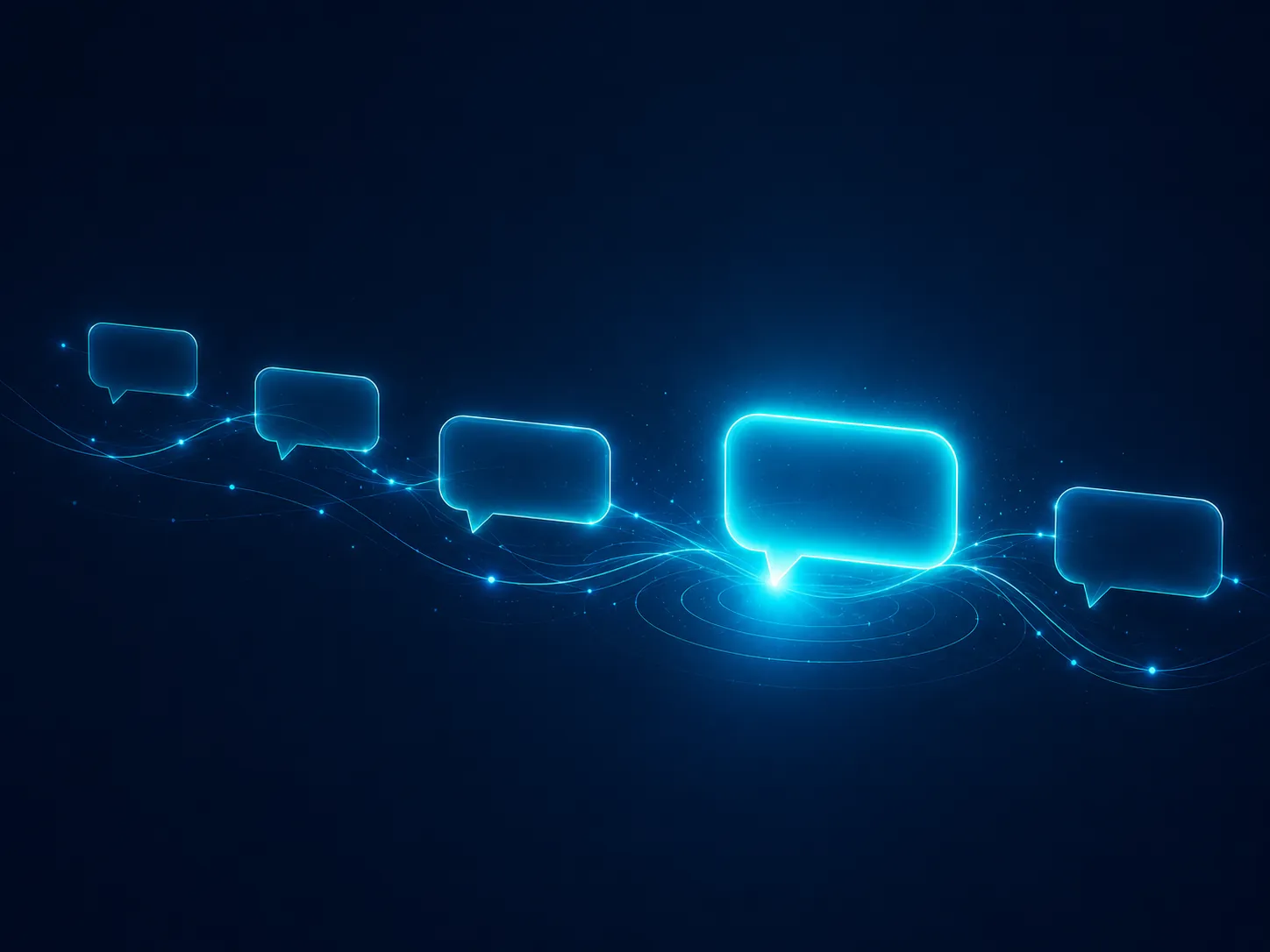 ecChat illustration - chat bubbles